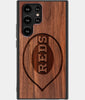 Best Wood Cincinnati Reds Samsung Galaxy S22 Ultra Case - Custom Engraved Cover - Engraved In Nature