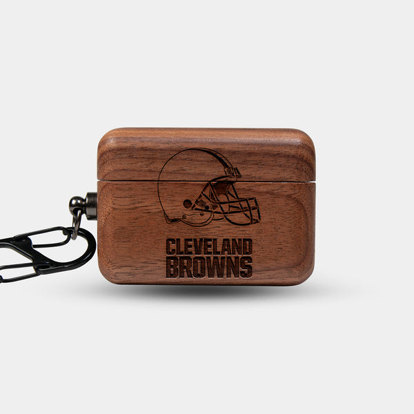 Custom Cleveland Browns AirPods Cases | AirPods | AirPods Pro | AirPods Pro 2 Case - Carved Wood Cleveland Browns AirPods Cover - Eco-friendly Cleveland Browns AirPods Case - Custom Cleveland Browns Gift For Him - Monogrammed Personalized AirPods Cover By Engraved In Nature
