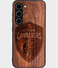 Best Wood Cleveland Cavaliers Samsung Galaxy S24 Plus Case - Custom Engraved Cover - Engraved In Nature
