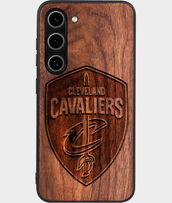 Best Wood Cleveland Cavaliers Galaxy S24 Case - Custom Engraved Cover - Engraved In Nature
