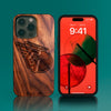 Custom Cleveland Guardians iPhone 14/14 Pro/14 Pro Max/14 Plus Case - Carved Wood Guardians Cover