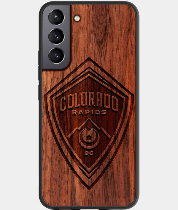 Best Walnut Wood Colorado Rapids Galaxy S21 FE Case - Custom Engraved Cover - Engraved In Nature