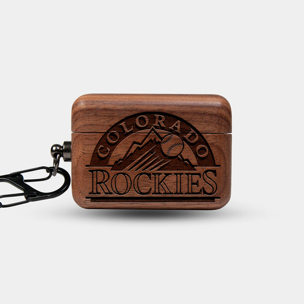 Custom Colorado Rockies AirPods Cases | AirPods | AirPods Pro | AirPods Pro 2 Case - Carved Wood Rockies AirPods Cover - Eco-friendly Colorado Rockies AirPods Case - Custom Colorado Rockies Gift For Him - Monogrammed Personalized AirPods Cover By Engraved In Nature