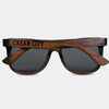 Cream City II Wisconsin Wood Sunglasses with custom engraving.  Add Your Custom Engraving On The Right Side. Cream City II Wisconsin Custom Gifts For Men - Cream City II Wisconsin Sustainable Wayfarer Eyewear and Shades Front View
