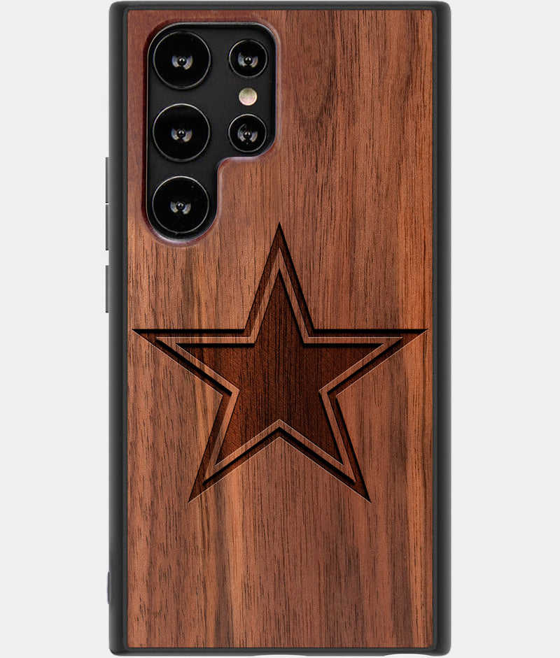 Best Wood Dallas Cowboys Samsung Galaxy S23 Ultra Case - Custom Engraved Cover - Engraved In Nature