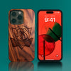 Custom Dallas Mavericks iPhone 14/14 Pro/14 Pro Max/14 Plus Case - Carved Wood Mavericks Cover