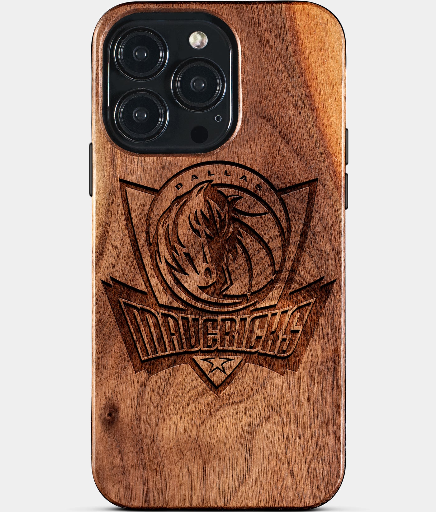 Custom Dallas Mavericks iPhone 15/15 Pro/15 Pro Max/15 Plus Case - Wood Mavericks Cover - Eco-friendly Dallas Mavericks iPhone 15 Case - Carved Wood Custom Dallas Mavericks Gift For Him - Monogrammed Personalized iPhone 15 Cover By Engraved In Nature