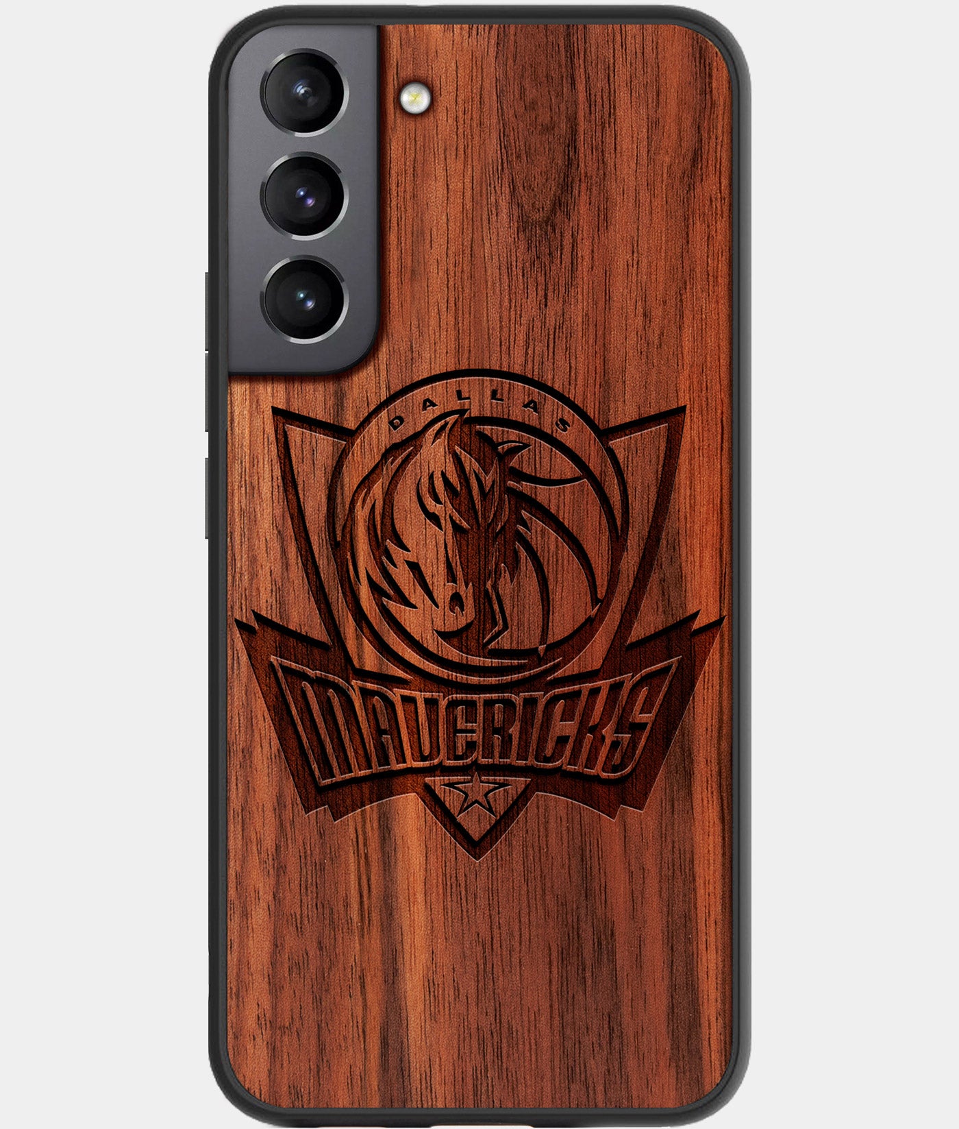 Best Wood Dallas Mavericks Galaxy S22 Case - Custom Engraved Cover - Engraved In Nature