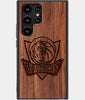 Best Wood Dallas Mavericks Samsung Galaxy S22 Ultra Case - Custom Engraved Cover - Engraved In Nature