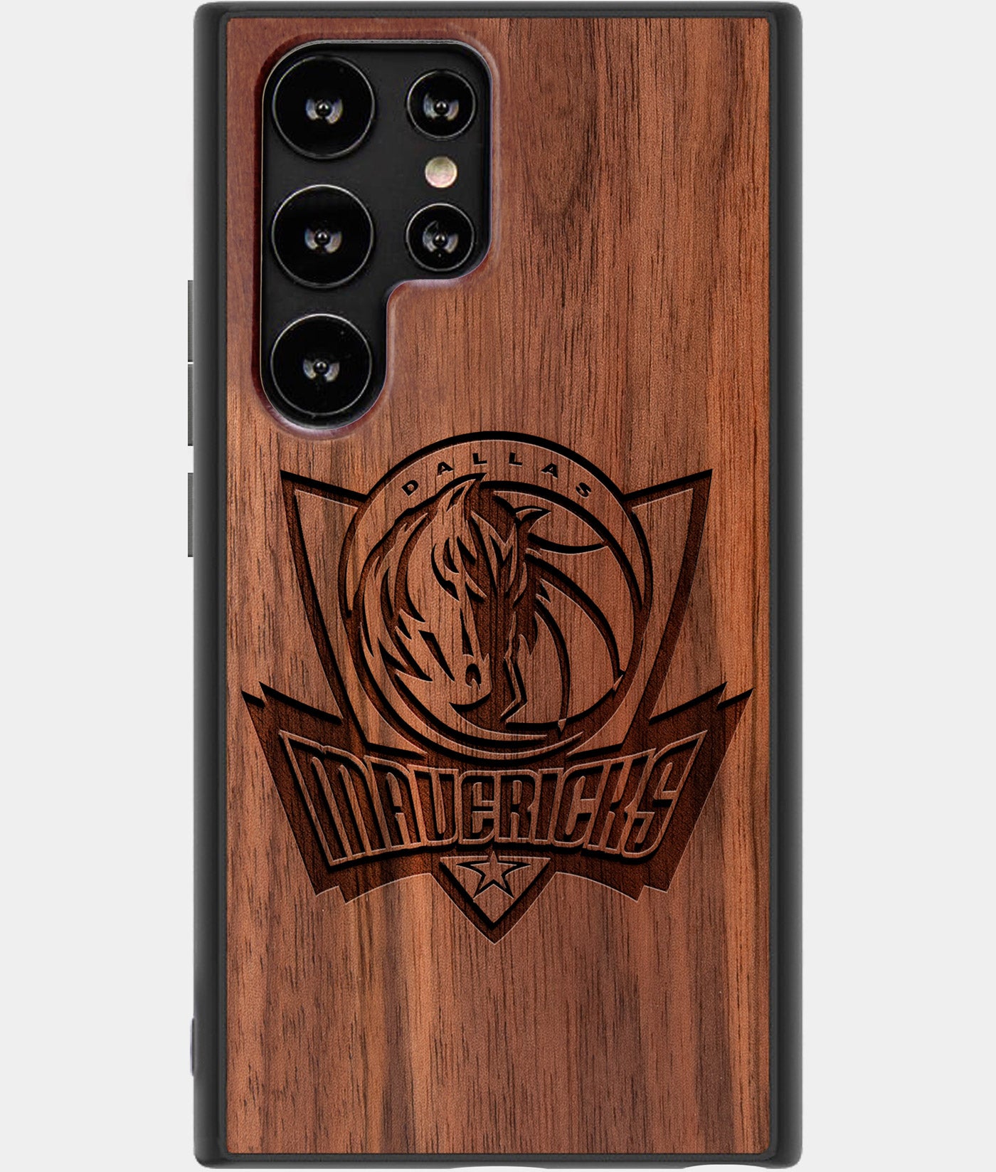 Best Wood Dallas Mavericks Samsung Galaxy S23 Ultra Case - Custom Engraved Cover - Engraved In Nature