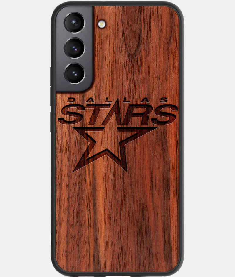 Best Wood Dallas Stars Galaxy S22 Case - Custom Engraved Cover - Engraved In Nature