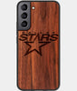 Best Wood Dallas Stars Galaxy S22 Case - Custom Engraved Cover - Engraved In Nature