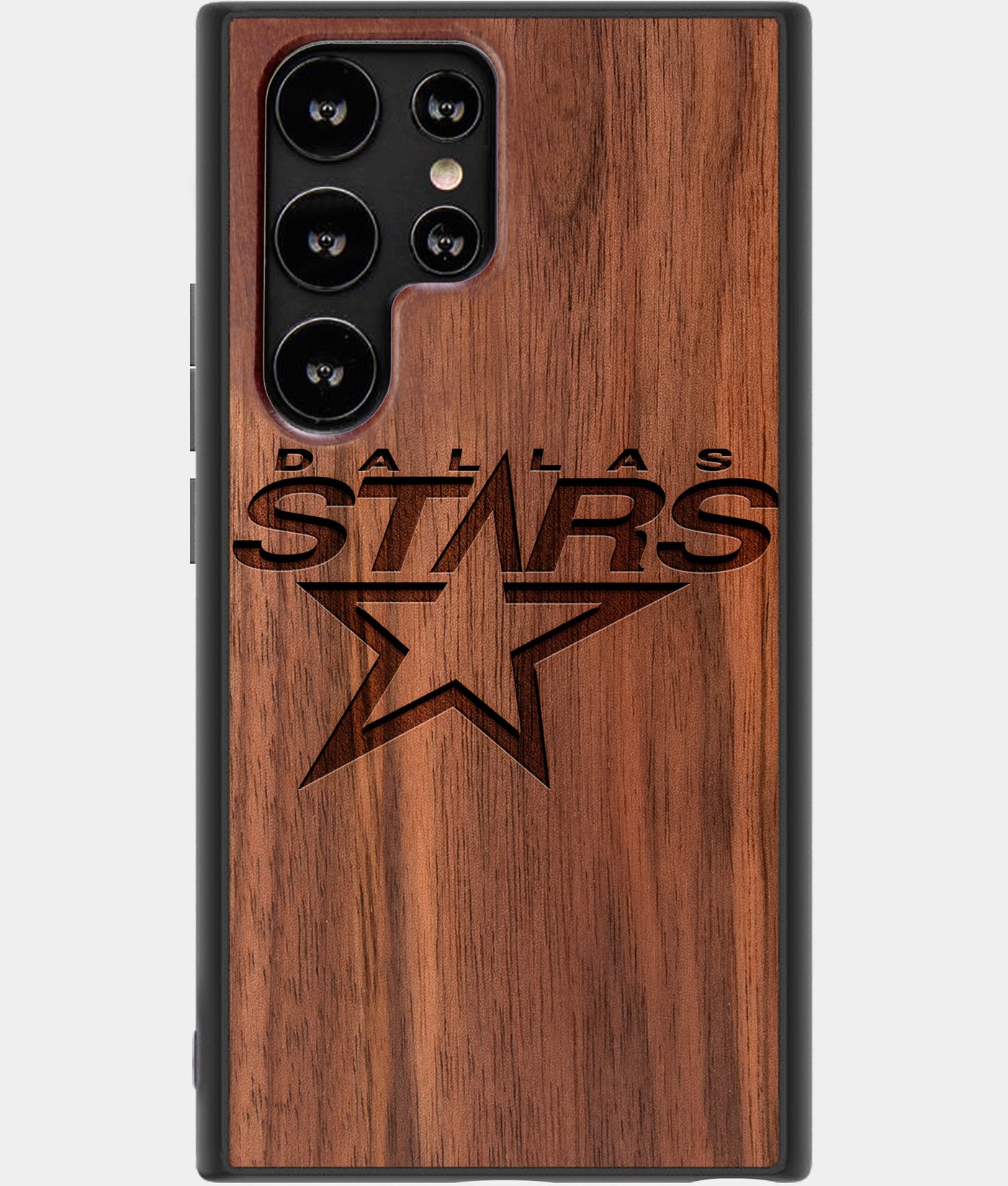 Best Wood Dallas Stars Samsung Galaxy S22 Ultra Case - Custom Engraved Cover - Engraved In Nature