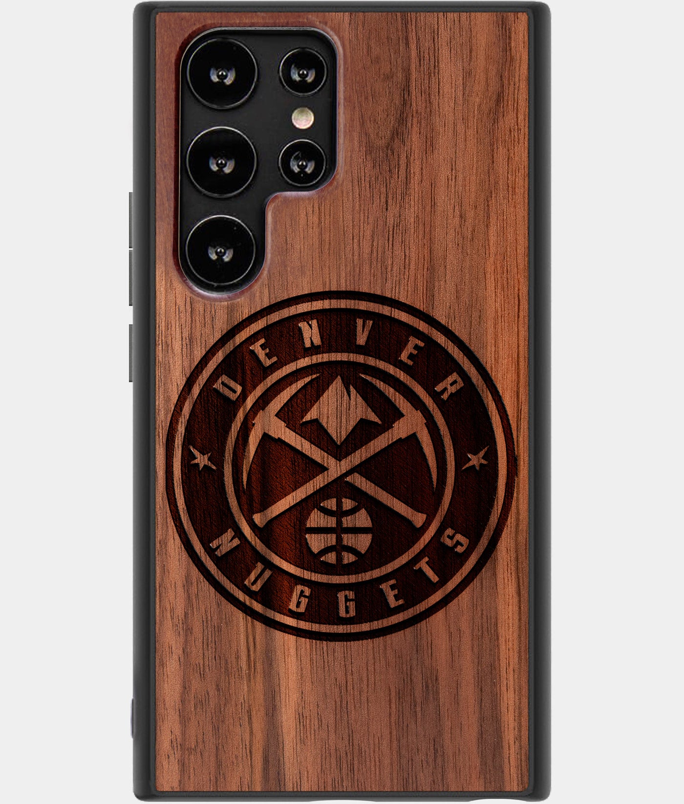 Best Wood Denver Nuggets Samsung Galaxy S22 Ultra Case - Custom Engraved Cover - Engraved In Nature