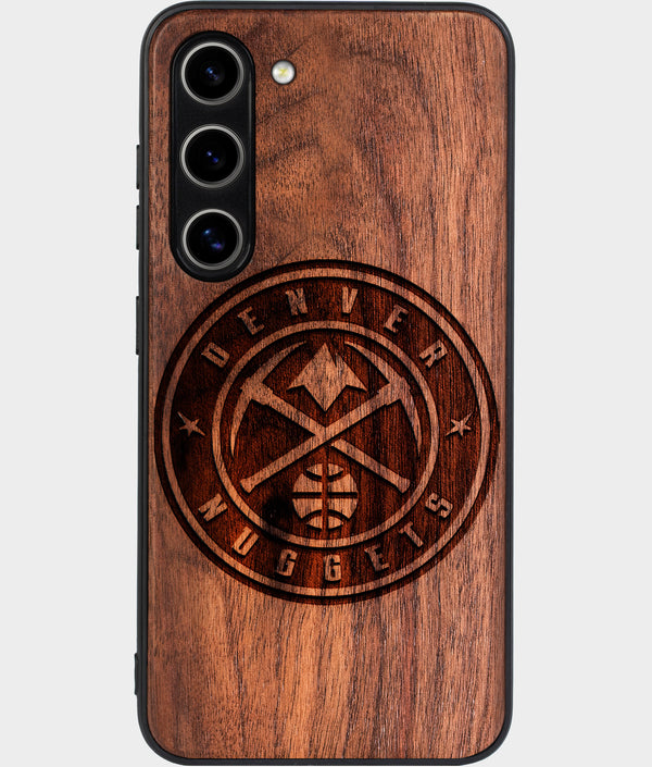 Best Wood Denver Nuggets Galaxy S24 Case - Custom Engraved Cover - Engraved In Nature
