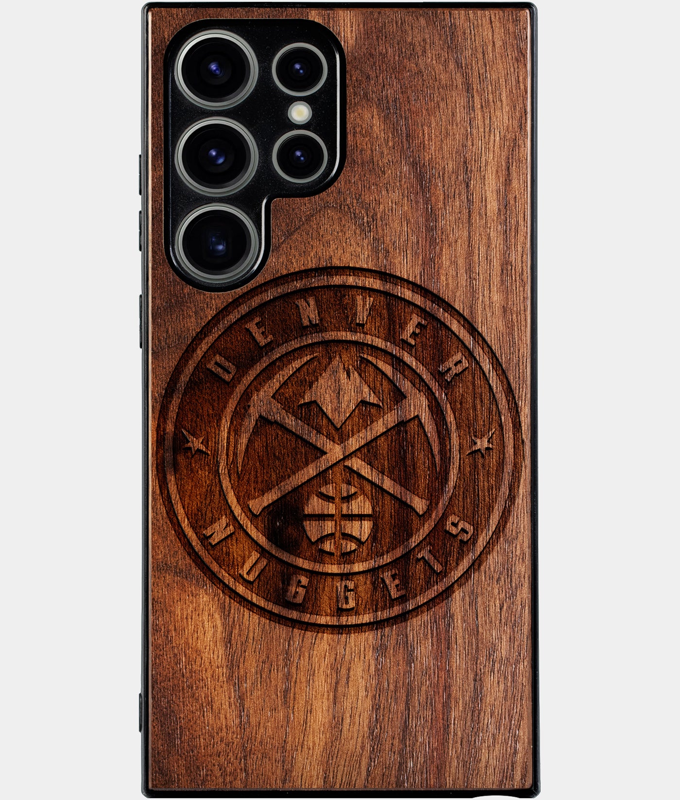 Best Wood Denver Nuggets Samsung Galaxy S24 Ultra Case - Custom Engraved Cover - Engraved In Nature