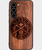 Best Wood Denver Nuggets Samsung Galaxy S24 Case - Custom Engraved Cover - Engraved In Nature