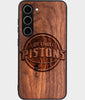 Best Wood Detroit Pistons Samsung Galaxy S24 Plus Case - Custom Engraved Cover - Engraved In Nature