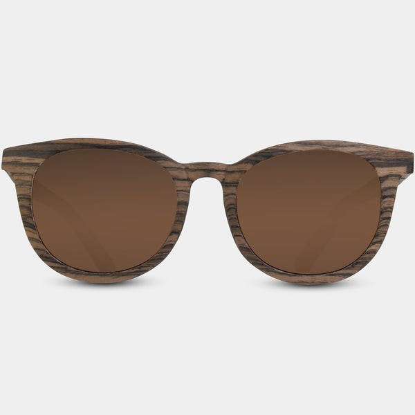 Best Custom Engraved Wayfarer Oak Wooden Sunglasses | Indio Tigereye - Engraved In Nature
