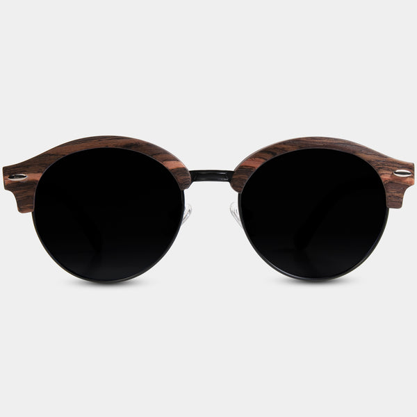 Best Custom Engraved Browline Coffee Walnut Wooden Sunglasses | Joshua Tree - Engraved In Nature