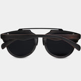 Best Custom Engraved Matte Black Oak Wood Sunglasses | Mohave Desert - Engraved In Nature