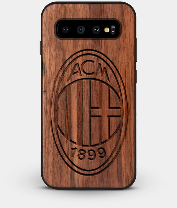 Best Custom Engraved Walnut Wood A.C. Milan Galaxy S10 Case - Engraved In Nature