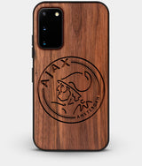 Best Walnut Wood AFC Ajax Galaxy S20 FE Case - Custom Engraved Cover - Engraved In Nature