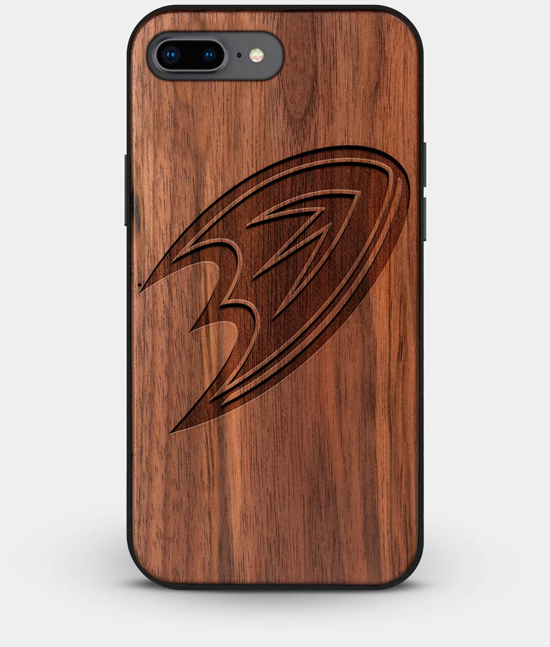 Best Custom Engraved Walnut Wood Anaheim Ducks iPhone 8 Plus Case - Engraved In Nature