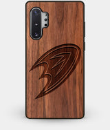 Best Custom Engraved Walnut Wood Anaheim Ducks Note 10 Plus Case - Engraved In Nature