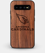 Best Custom Engraved Walnut Wood Arizona Cardinals Galaxy S10 Case - Engraved In Nature