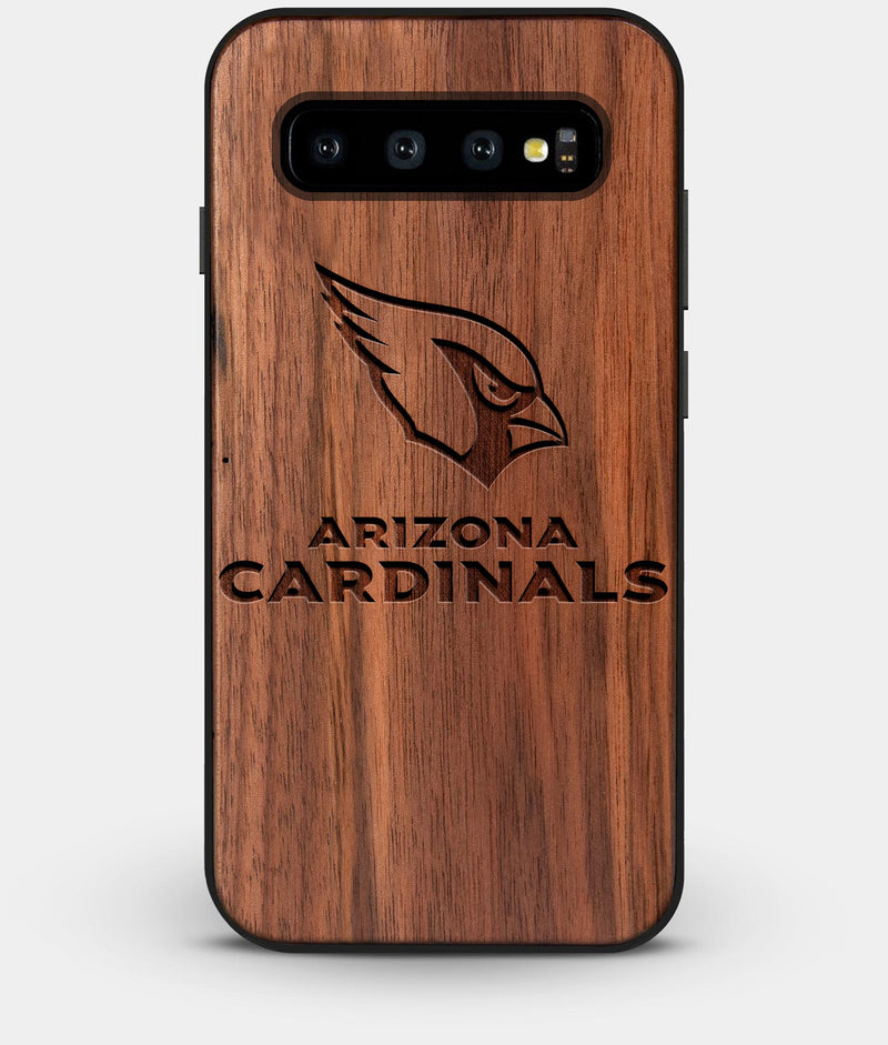 Best Custom Engraved Walnut Wood Arizona Cardinals Galaxy S10 Plus Case - Engraved In Nature
