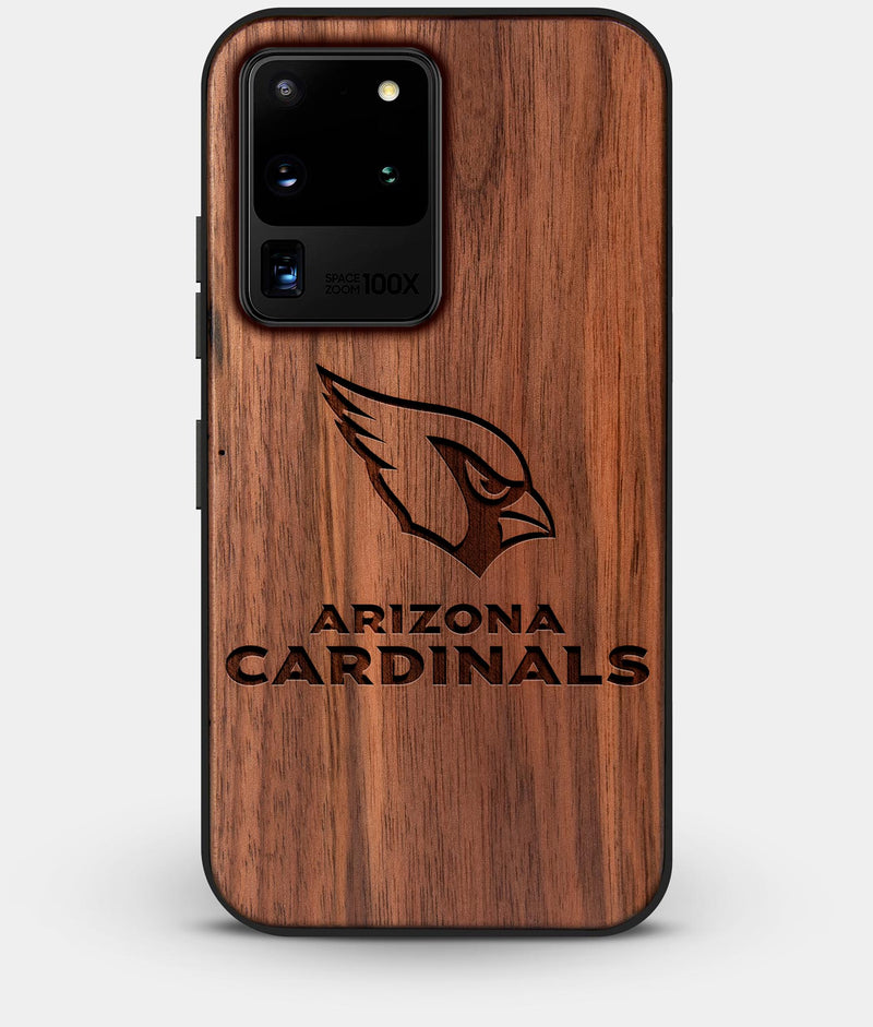 Best Custom Engraved Walnut Wood Arizona Cardinals Galaxy S20 Ultra Case - Engraved In Nature