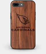 Best Custom Engraved Walnut Wood Arizona Cardinals iPhone 8 Plus Case - Engraved In Nature