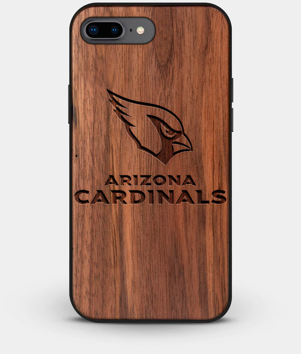 Best Custom Engraved Walnut Wood Arizona Cardinals iPhone 8 Plus Case - Engraved In Nature