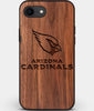 Best Custom Engraved Walnut Wood Arizona Cardinals iPhone SE Case - Engraved In Nature