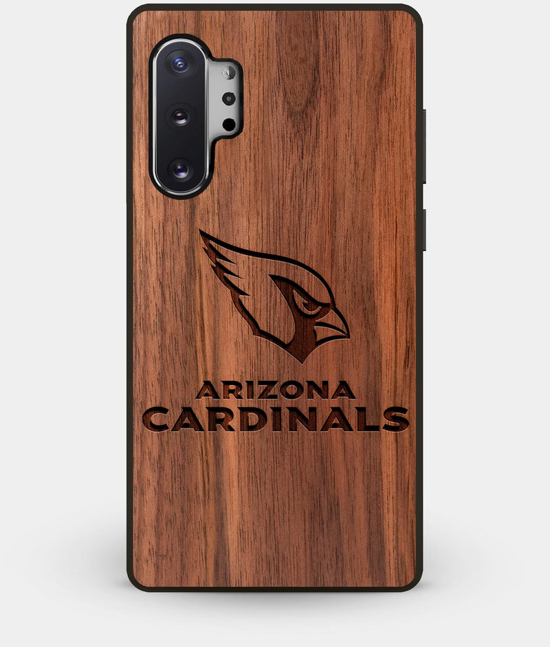 Best Custom Engraved Walnut Wood Arizona Cardinals Note 10 Plus Case - Engraved In Nature