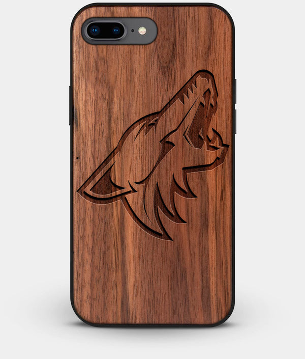 Best Custom Engraved Walnut Wood Arizona Coyotes iPhone 7 Plus Case - Engraved In Nature