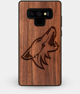 Best Custom Engraved Walnut Wood Arizona Coyotes Note 9 Case - Engraved In Nature