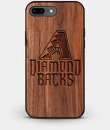 Best Custom Engraved Walnut Wood Arizona Diamondbacks iPhone 8 Plus Case - Engraved In Nature