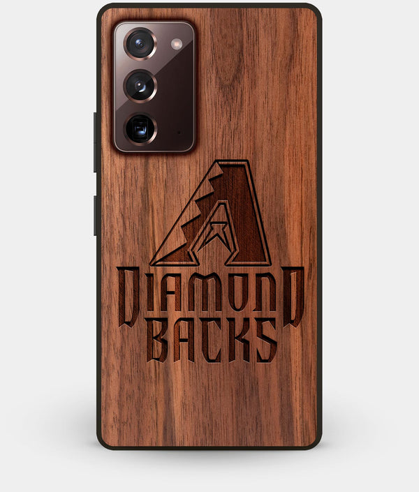 Best Custom Engraved Walnut Wood Arizona Diamondbacks Note 20 Case - Engraved In Nature