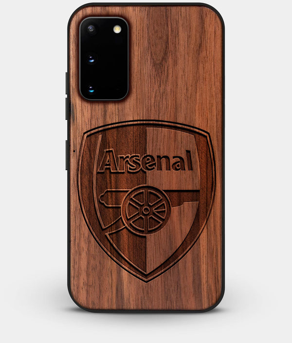 Best Walnut Wood Arsenal F.C. Galaxy S20 FE Case - Custom Engraved Cover - Engraved In Nature