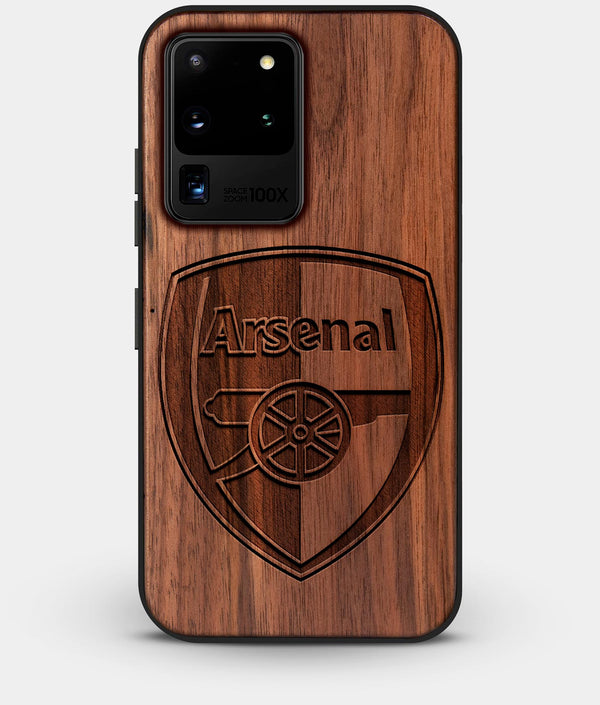 Best Custom Engraved Walnut Wood Arsenal F.C. Galaxy S20 Ultra Case - Engraved In Nature