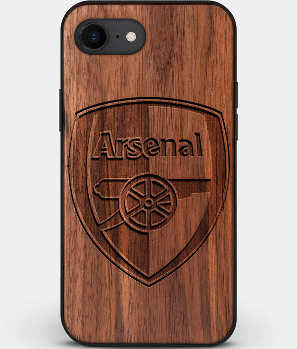 Best Custom Engraved Walnut Wood Arsenal F.C. iPhone SE Case - Engraved In Nature