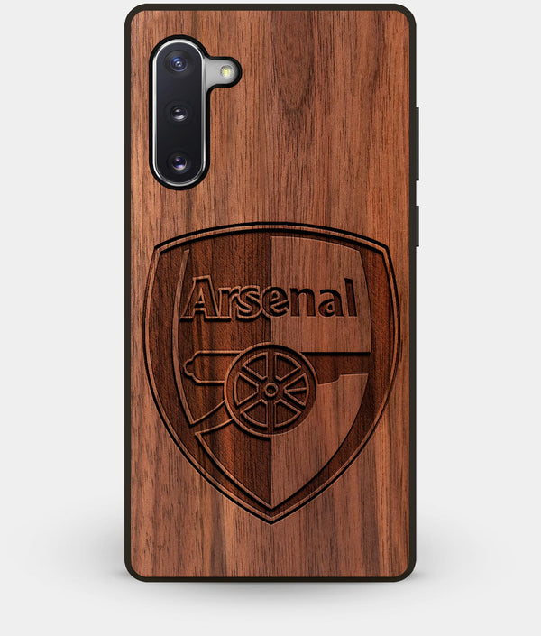 Best Custom Engraved Walnut Wood Arsenal F.C. Note 10 Case - Engraved In Nature