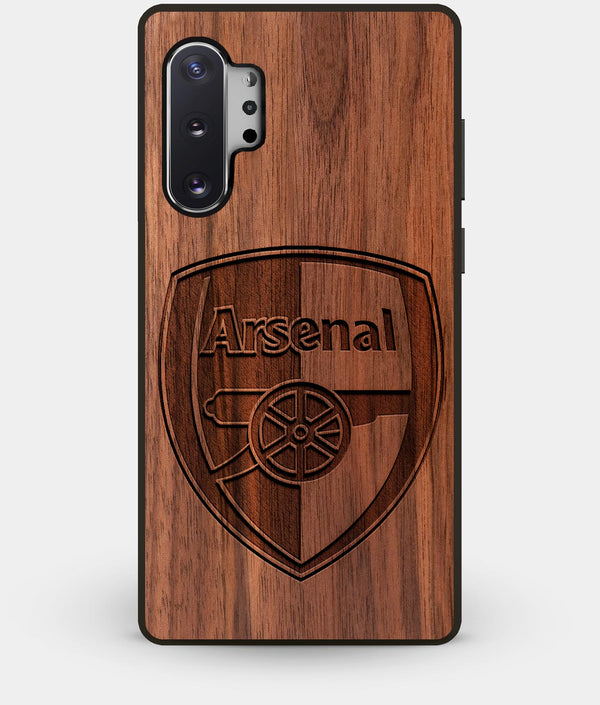Best Custom Engraved Walnut Wood Arsenal F.C. Note 10 Plus Case - Engraved In Nature