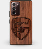 Best Custom Engraved Walnut Wood Arsenal F.C. Note 20 Case - Engraved In Nature