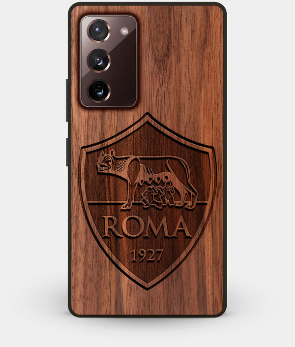 Best Custom Engraved Walnut Wood A.S. Roma Note 20 Case - Engraved In Nature