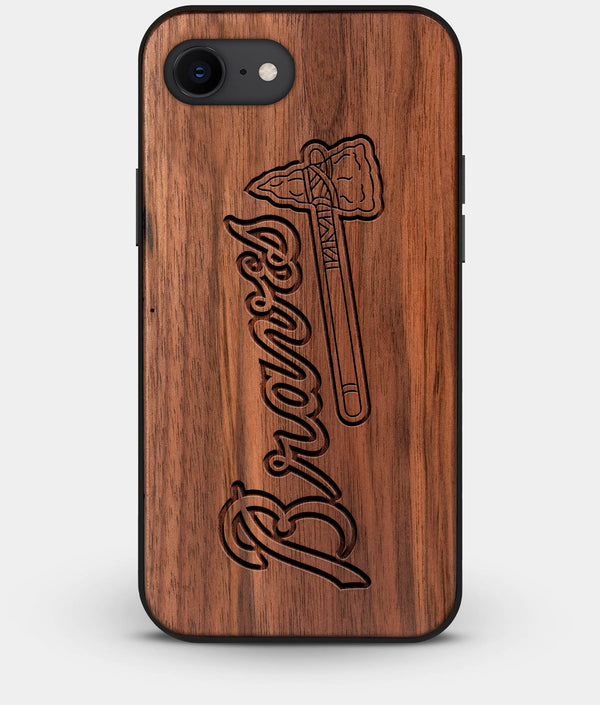 Best Custom Engraved Walnut Wood Atlanta Braves iPhone 7 Case - Engraved In Nature