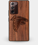Best Custom Engraved Walnut Wood Atlanta Falcons Note 20 Case - Engraved In Nature