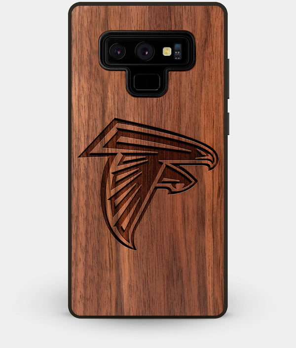 Best Custom Engraved Walnut Wood Atlanta Falcons Note 9 Case - Engraved In Nature